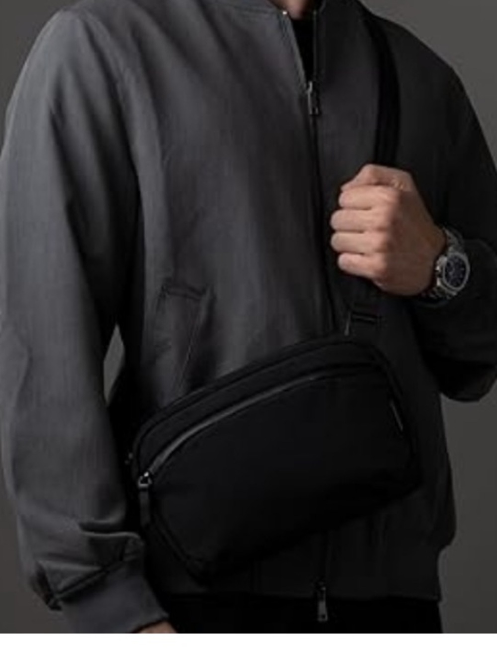 Alpaka Flight Sling 2L - black with grey inside - Picture 2 of 9